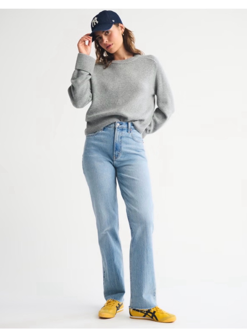 👖 Abercrombie & Fitch Curve Love 90s Straight Ultra High Rise Jeans 26 Long 👖